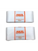Akel ( 6cmx10mt ) ( Poşetli ) ( Beyaz ) ( Takı ) Kurdelesi*4x50
