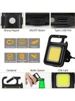 Anahtarlıklı Fener Fener Cob Led