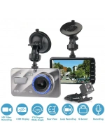 Araba Dvr Dash Cam Arka Görünüm Kameralı: 4 İnç Hd 1080p Çift Lens Araç Video Kaydedici Akıllı G-sensör Ve 170 Dereklik Geniş Açılı