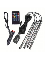 Araç İçi Sese Duyarlı Ayak Altı Led Aydınlatma Kumandalı Rgb