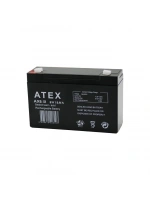 Atex Ax6-12 İnce Akü 6v 12ah Amper*10