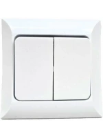 Atom Komitatörlü 2li Anahtar Priz*12x10