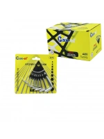 Azm ( 9pcs ) Mini & Kısa Alyan Anahtar Seti Takım ( No-1.5 - 2 - 2.5 - 3 - 3.5 - 4 - 5 - 6 - 8 ) ( Üçgen Stand Askılık )*24x8