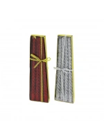 Barotti Dmr-9695 ( 4pcs ) Yaldız Şamdan Mum Simli 24cm*120