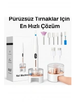 Bawer Şarjlı Manikür Pedikür Seti 5 Kademeli Hız Ayarlı, LED Ekranlı Sessiz & Güçlü 12000 Devirli BWR-43