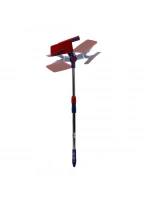 Baysa-135 ( 2 Başlı ) ( Eko ) Camsil ( 180° Oynar Kırmızı Başlı ) ( Krom Uzayan Sap= 45---75cm )*100