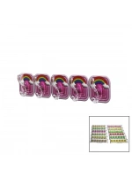 Baysa-1606 ( 5pcs=tekli & Çoklu Kullanım ) Mika Kristal Kollu ( Resimli Yapışkanlı ) Askı*300