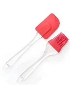 Baysa-210 ( 2pcs Set ) ( Büyük Boy ) Silikon Yumurta Fırçası & Spatula*10x36