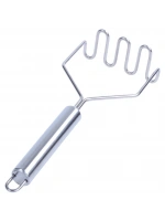 Baysa-660 ( Yay Şekil & Zigzag ) ( Metal Saplı ) ( Metal ) Patates Ezici*144