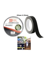 B.h.d Bhd-00470 ( 25mm X 25mt ) ( Kaydırmaz ) ( Siyah ) Bant*48