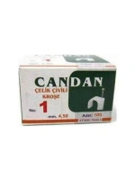 Candan ( No-1 & 4.5mm ) ( 100pcs ) Çivili Kroşe*10x15