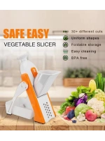 Çok Amaçlı Basmalı Sebze Dilimleyici Doğrayıcı Mandolin Brava Spring Slicer Kitchenmate