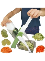 Çok Amaçlı Basmalı Sebze Dilimleyici Doğrayıcı Mandolin Brava Spring Slicer Kitchenmate