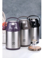 Cooker Ckr-2007 ( 2.5lt ) Lüx 304 Çelik Termos ( Pompalı & Musluklu ) ( Taşıma Kulplu & Pompa Kilit Tuşlu )*6