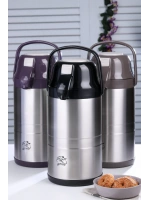 Cooker Ckr-2008 ( 3.5lt ) Lüx 304 Çelik Termos ( Pompalı & Musluklu ) ( Taşıma Kulplu & Pompa Kilit Tuşlu )*6