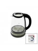 Crown Crw-7204 ( Cam & Ledli ) Kettle ( 1.8lt ) ( 1500w ) ( Çelik Taban & Krom Kapak ) (360° Gövde ) ( Plastik Kulp )*6