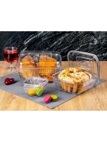 Crystal Ware F-406 ( 3pcs Set ) ( Kare & 5250ml ) Saklama Kabı ( Mika & Kristal Plastik )*12=k