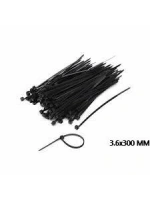 Dmax Dmx-4302 ( Siyah ) ( 3.6x300mm ) ( Plastik ) Cırt Kelepçe ( 100pcs ) ( Kendinden Kilitlemeli )*150