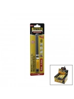 Dmax Dmx-4744 ( Dar= 9mm X 0.4mm ) ( Metal Gövde ) Falçata Maket Bıçak ( 3x Keskinlik ) (cep & Kemer Askı Kancalı )*50x16