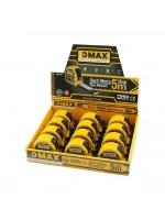 Dmax Dmx-4747 ( 5mt X 25mm ) Çelik Şerit Metre ( Stoplu ) ( Otomatik Kilit= Bas Durdur & Çek Sarsın )*12x8