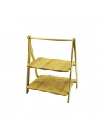Dmr-4891 ( Portatif Ayaklı & 2 Katlı ) Ahşap Bambu Organizer Raf =18x28 & 22x28cm Y: 6-20-39cm )*24