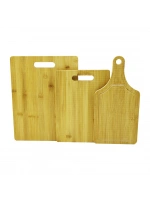 Dmr Home Dmr-4898 ( 3 Boy Set ) Ahşap Bambu Kesim Panosu ( 16x22 & 20x28 & 25x33cm )*12