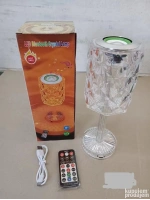 Kristal Masa Lamba Rgb Bluetooth Hoparlörlü Gece Lambası Hx-222