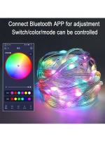Animasyonlu Suya Dayanıklı Şerit Led 10 Mt Usb Girişli Telefon Kontrollü Rgb Sese Duyarlı