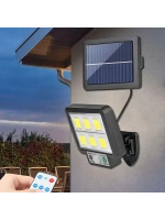 Egonex 120 Cob Led Solar Panel Güneş Enerjili 3 Mod Duvar Lambası