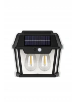 Egonex 2 Ampullü Hareket Sensörlü Solar Güneş Enerjili Ampul Led Duvar Lambası