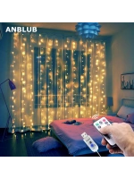 Egonex 300 Ledli 10 Sarkıt Perde Led Işık-8 Fonksiyon, Uzaktan Kumandalı, 3x3 Metre