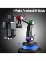 Egonex 360 Derece Dönebilen Ayarlanabilir Araç Içi Vantuzlu Telefon Tutucu