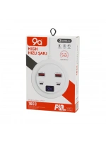 Egonex 9a Hıgh Power 3.0 ( Vfast) Ky-100 ( Çoklu= 4 Lü ) ( Hızlı ) Şarj Seti ( 2ad -pd20w=type-c  & 2.1a + Qc3.0= Usb ) (2.4w)*160