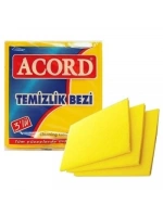 Egonex Acord-504 3lü Sarı Temizlik Bezi*12x10