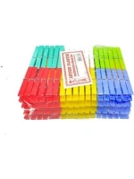 Egonex Akyazı ( 144pcs ) ( Gökkuşağı ) ( Plastik ) Mandal*24