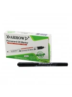 Egonex Arrow Ak-02 ( Siyah & 2 Uçlu ) ( Permanent=1mm ) + ( Cd Marker=0.4mm ) Kalemi*12x120
