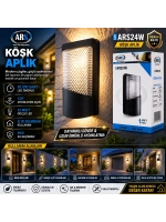 Egonex Ars-348955 ( Ip66 ) ( 50.000 Saat Led Ömrü ) ( 22w ) Köşk Led Aplik Duvar Lambası*30