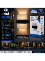 Egonex Ars-348956 ( Ip66 ) ( 50.000 Saat Led Ömrü ) ( 10w ) İnci Led Aplik Duvar Lambası*50