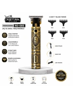 Egonex Astra Sılver Rd-085 ( Komple Metal ) Saç Sakal Traş Makinesi ( Usb Şarjlı & T Bıçak )*40