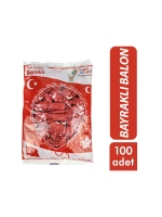 Egonex Atom ( Bayraklı ) Balon 12inc 100pcs*1x40