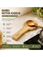 Egonex Barotti Dmr-10054 ( Bambu & Ahşap ) Kepçe & Kaşık Altlık*120