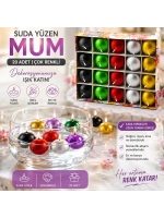 Egonex BAROTTİ DMR-9694 ( 20PCS ) ( SUDA YÜZEN ) MUM ( BEYAZ & RENKLİ )*72