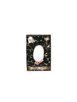Egonex Bella House K-5174 ( Oval & Bakır ) ( 6.5=16.5x13cm ) Makyaj Aynası ( Çift Taraflı ) ( Katlanır Ayaklı )*72