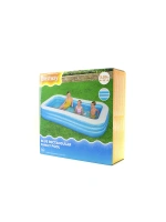 Egonex Bestway-54009 ( 3 Halka ) ( 1.16lt ) Dikdörtgen Aile Mavi Şişme Havuz ( 3.05x1.83x56cm ) ( 6+yaş )*2=k