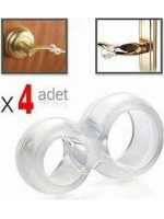 Egonex Burçin Erk-044 ( 4pcs ) ( Şeffaf Silikon Plastik ) Kapı Pencere Stoperi*24x1