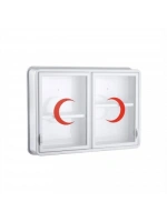 Egonex Çelik Ayna-156 ( Cam ) ( 2 Kapaklı ) Ecza Dolabı*10