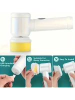 Egonex Çok Fonksiyonlu Banyo Mutfak Lavabo Şarjlı Temizlik Fırçası
