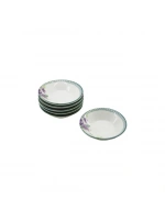 Egonex COOKER CKR-4145 ( 6PCS ) PORSELEN DESENLİ ÇAY TABAĞI*24