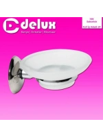 Egonex Delux Banyo Aks-199 ( Plastik ) Katı Sabunluk ( Krom Metal Tutacak )*50