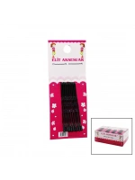 Egonex Elit Aksesuar ( 10pcs ) Siyah Topuzlu Tel Toka*72x76